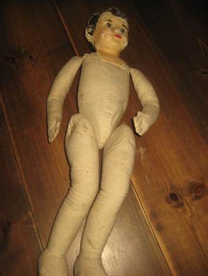 Gammel dokke fra tidleg 1900 ca 53 cm høg