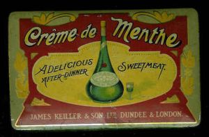 Creme de Menthe  fra James Keiller & Son LTD, Dundee & London.