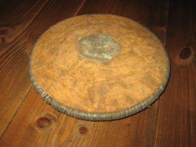 Heimelaga diskos fra 30-40 tallet ca 22 cm i diameter