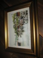 Pent bilde i glass og ramme 