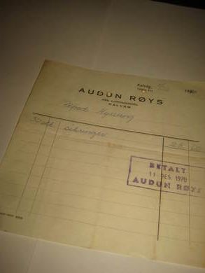 AUDUN RØYS KALVÅG 1970
