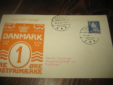 POSTFRIMERKE HASLEV 30 6 67