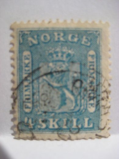 NK 8, 4 SKILLING, 1860 tallet.