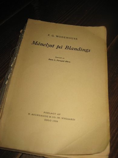 WODEHOUSE: Månelyst på Blandings 1950