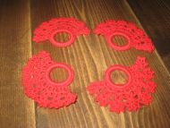 Heimelaga serviettringer 4 stk selges under ett 50-60 tallet