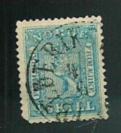 Norsk 4 sk. Frimmerke, NK8,