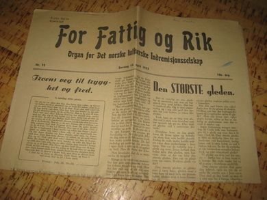 1953 nr 013 For Fattig og Rik