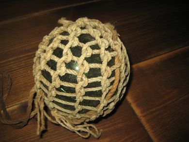 Fletta gammel kavlkule ca 11 cm i diameter lys grønn