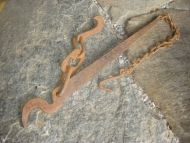 Gammel men pen heimesmidd BJØNN fra slutten på 1800 tallet Ca 60 cm lang