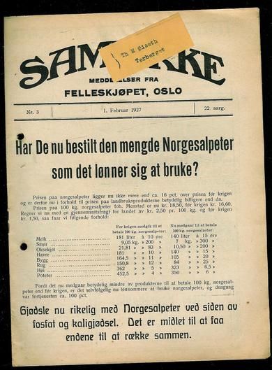 1927 nr 003 SAMVIRKE
