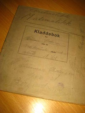 Kladdebok fra 40-50 tallet aretmetikk - matematikk
