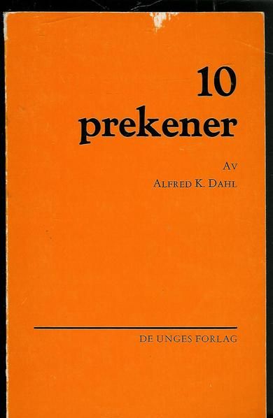 DAHL, ALFRED: 10 prekener.