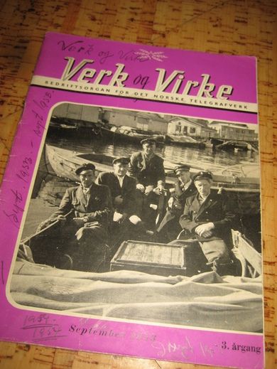 1953 nr 003 Verk og Virke Bedriftsorgan for det norske telegrafvesen