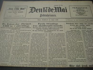 1928 nr 110 Den 17de Mai
