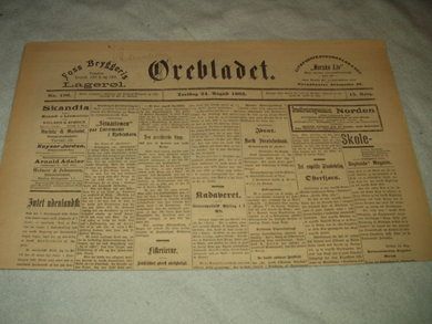 1905,nr 196, Ørebladet.