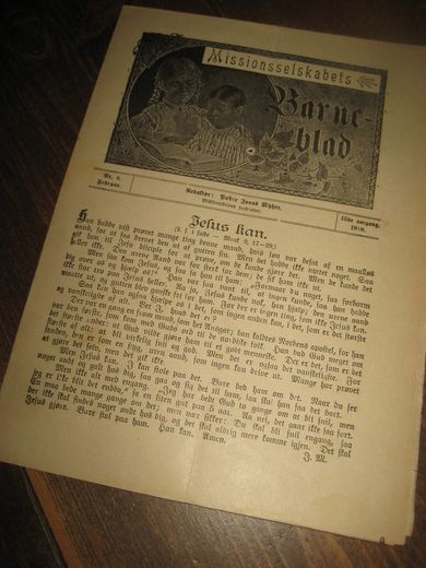 1910 nr 004 Missionsselskabets Barneblad