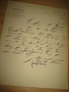 Brev fra E. A. MOHN, Læderforretning, Christiania. 28.3. 1893.