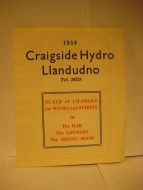 Prisliste for vin og sprit i 1959, Craigside Hydro Llandudno.