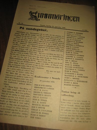1949 nr 032 Sunnmøringen 10 september