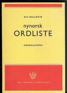 HELLEVIK, ALF: nynorsk ORDLISTE. 1972