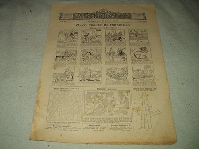 1905 nr 043 Første tillæg til Allers Familie Journal ONKEL TEGNER OG FORTELLER På baksida: Den lille Dyreven