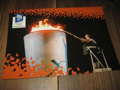 576 LOOC 1991 Lillehammer Olympiapark Haakon Magnus tenner ilden 12 februar 1994