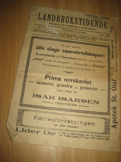 1916 nr 018 LANDBRUKSTIDENDE