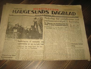 1949 nr 288 HAUGESUNDS DAGBLAD