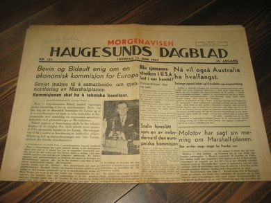 1947 nr 135 HAUGESUNDS DAGBLAD