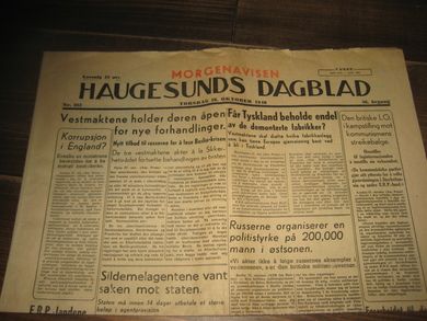 1948 nr 251 HAUGESUNDS DAGBLAD