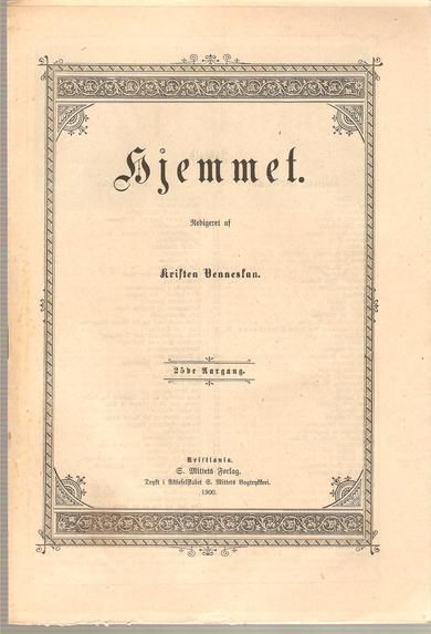 1900 nr 052 Hjemmet