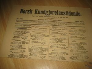 1908,nr 205, Norsk Kundgjørelsestidende.