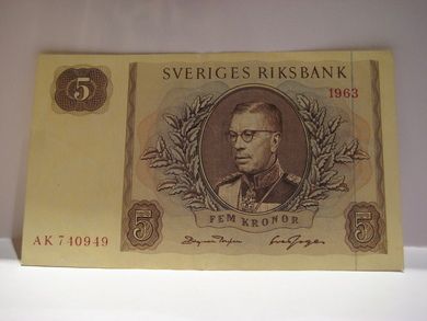 1963 5 KRONOR AK740949