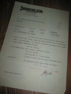 Brev fra DRAMMENS JERN STØBERI OG MEK. VÆRKSTED. 9. MAI 1936..