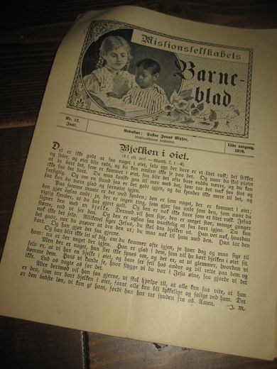 1910 nr 012 Missionsselskabets Barne blad