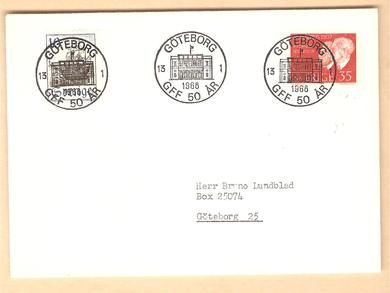 1968 13 1 GØTEBORG GFF 50 ÅR