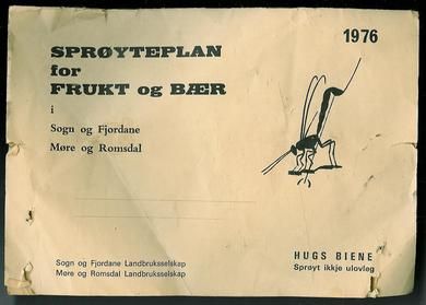SPRØYTEPLAN FOR FRUKT OG BÆR 1976