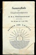 Summarskule med UNGDOMSSTEMNA 1938