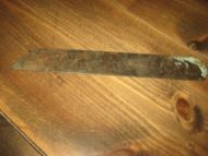 Gammel skomakerkniv ca 20 cm lang Merka nr 13