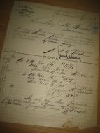 Factura fra E A MOHN Christiania 6 Sept 1894