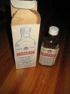 Flaske uten innhold, LAZAROL ANTICEPTICUM. 60 tallet.