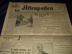 1941,nr 542, Aften, Aftenposten