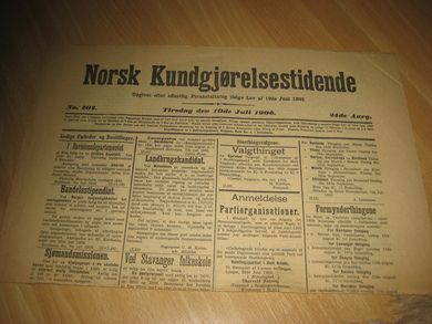 1906 nr 202 Norsk Kundgjørelestidende