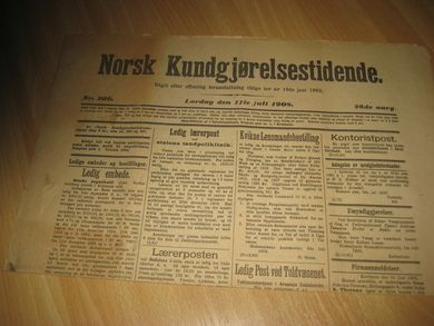 1908 nr 206 Norsk Kundgjørelsestidende