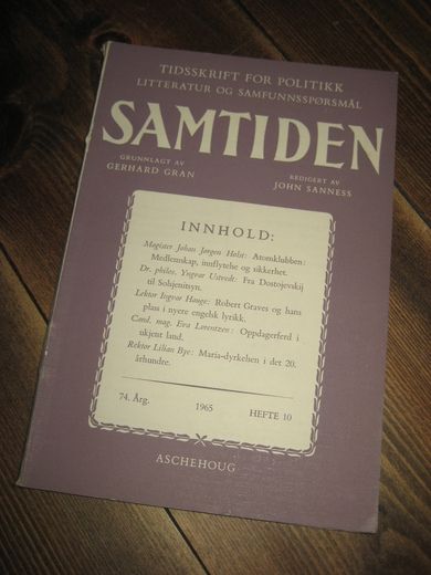 1965,nr 010, SAMTIDEN.