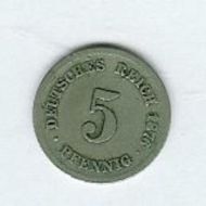 1876 5 PFENNIG