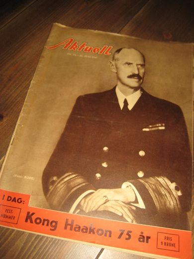 1947 nr 014 Aktuell KONG HAAKON 75 ÅR