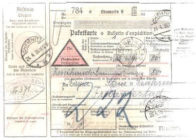 Postkarte fra 1926.