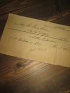 Fra C A OLSEN DRAMMEN 26DE OKTOBER 1895
