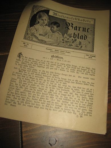 1910 nr 013 Missionsselskabets Barne blad